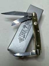 Boker Tree Brand 8588 3 blade Knife with original box and paperwork picture