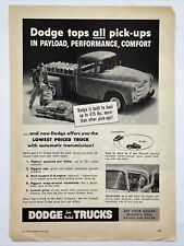 1956 DODGE PICKUPS PAYLOAD Successful Farming Magazine PRINT ADVERTISEMENT picture