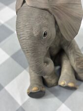Lenox Fine Porcelain 1991 Endangered Baby Elephant Figurine picture