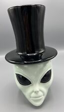 Matscot International Vintage Ceramic Alien Cookie Jar Top Hat picture