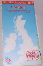 SHELL OIL HIGHWAY ROAD MAP OF GREAT BRITAIN & IRELAND #8  VINTAGE 1970's picture