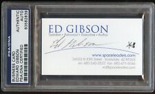Edward Gibson signed autograph auto Astronaut Business Card PSA Slabbed picture