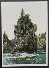 Kenai Fjords National Park Alaska Travel Art Print Postcard Unused Unposted picture