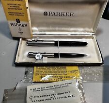 Vintage Parker 51 Fountain Pen & Pencil Set w/Case #222 picture