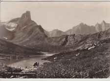Raumbanen, Norway. Romsdalshorn .  Vintage Real Photo Postcard picture