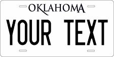 Oklahoma White License Plate Personalized Custom Auto Bike Motorcycle Moped  picture