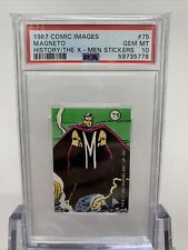 Magneto 1987 History of the X-men Comic Images Stickers #75 PSA 10 Population 1 picture