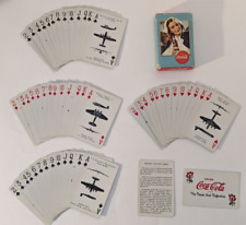 Vintage Coca Cola Playing Cards World War II Spotter Plane. 1940s picture