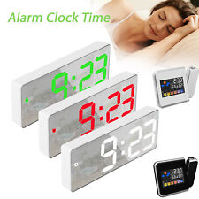 LCD Digital Quiet Alarm Clock Time Temperature Backlight Snooze Desk Clock USA picture