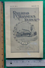 Railroad Trainmans Journal Magazine February 1903 picture
