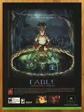 2004 Fable Xbox Vintage Print Ad/Poster Authentic Official Video Game Promo Art picture