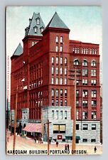 Portland OR-Oregon, Marquam Building, c1907 Antique Vintage Souvenir Postcard picture