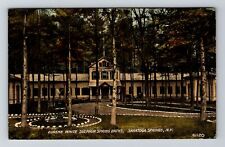 Saratoga Springs NY-New York, Eureka White Sulphur Spring Bath Vintage Postcard picture