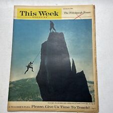THIS WEEK Magazine  January 24, 1960  Yosemite, Mary Pickford, Peanuts & Ford Ad picture