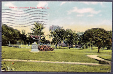 Vintage Postcard 1912 A View in Lafayette Park Norfolk VA picture
