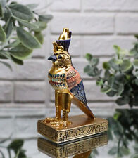 Egyptian God Of The Sky And War Horus Falcon Bird Dollhouse Miniature Statue picture