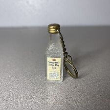 Vintage VTG Mini Seagram's Extra Dry Gin Bottle Keychain Acrylic 1.5