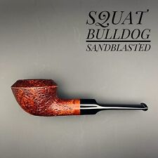 Dagner Squat Bulldog Sandblasted tobacco pipe briar new unsmoked picture
