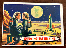 1957 Topps Space Cards.  # 50 Enjoying Earthshine    EX/NM+ picture