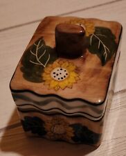 Vintage Hand Painted Ceramic Trinket Box picture