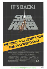 STAR WARS MOVIE POSTER Original 27x41 Folded R1981 Very Fine Condition One Sheet picture