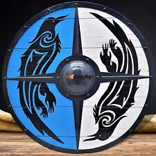 Medieval Vikings Handmade 24 Inch Full Size Shield Warrior Armor Battle Ready picture