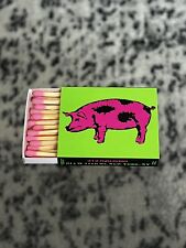 The Spotted Pig NYC Matchbook (1) (Green w Pink Pig) picture
