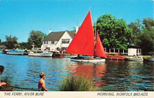 The Ferry River Bure Horning Norfolk Broads NBR701 Sapphire  Postcard picture