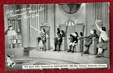 Postcard THE QUIZ KIDS RADIO PROGRAM ALKA-SELTZER NBC TV advertising Show Photo picture
