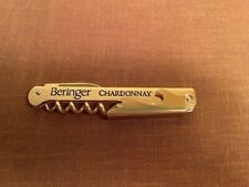 Vintage BERINGER CHARDONNAY CORKSCREW / BOTTLE OPENER / KNIFE picture