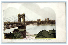 c1905 Suspension Bridge Across Ohio River Cincinnati Ohio OH Private Postcard picture