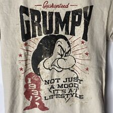 Disney Parks Grumpy T Shirt - Tan Adult Size Small picture