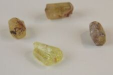 YELLOW APATITE CRYSTALS - Lot of 4 - 1.4 cm - DURANGO, MEXICO 28076 picture