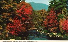 Postcard NH White Mountains Moat Mountain & Swift River Chrome Vintage PC J1270 picture