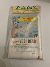 Vintage Hanna Barbera Productions Yogi Bear Coloring Tablecloth Sealed picture