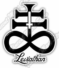 Leviathan Cross Satan Hell Devil Creature Car Bumper Vinyl Sticker Decal 4