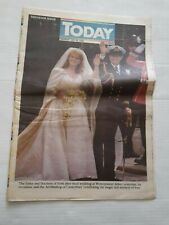 TODAY Newspaper 24 JULY 1986 - Sarah Ferguson / Prince Andrew ROYAL WEDDING etc picture