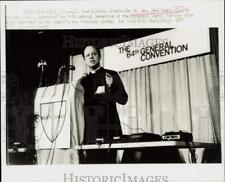 1973 Press Photo Right Rev. John Maury Allin addresses General Convention in KY picture