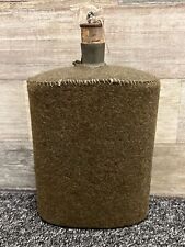 WWII P37 British Military Green Canteen w/ Wool Cover picture