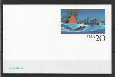 US 1996 Postcard 20c, Winter Scene,VF Unused,Pristine (BH-1)  picture