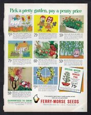 1963 FERRY-MORSE SEEDS Print Ad 