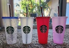 Starbucks Reusable Cold Cups (4 PC) Collection 24 oz - *ONLY SOLD TOGETHER* NEW picture