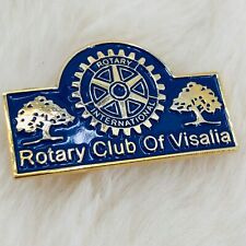 Rotary Club of Visalia County California Blue Enamel Member Lapel Pin picture