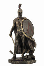 Beautiful Bronze Finish Spartan King Leonidas With Sword And Shield Statue picture