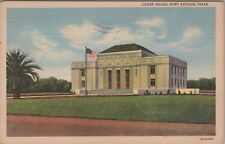 Port Arthur Texas Court House Building Postcard picture