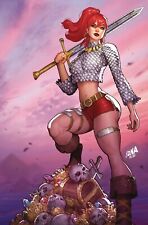 🔥🗡 IMMORTAL RED SONJA #1 NAKAYAMA Unknown 616 Comics Virgin Full Foil Variant picture