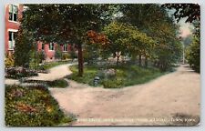 Marshalltown IA~Iowa Soldiers Home~East Drive Circle~Gravel Road~c1910 Postcard picture