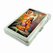 Boris Vallejo Nude Fairies D 127 Cigarette Case Built in Lighter Metal Wallet picture