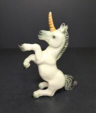 Vintage Goebel Unicorn Figurine West Germany Porcelain White Gray Horse 5