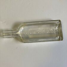 Rare Embossed Early 1900's Chamberlain's Cough Glass Bottle with U.S.A Mark  picture
